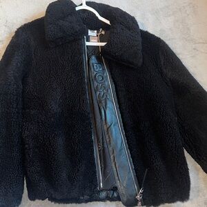 Boss Black Shearling Coat